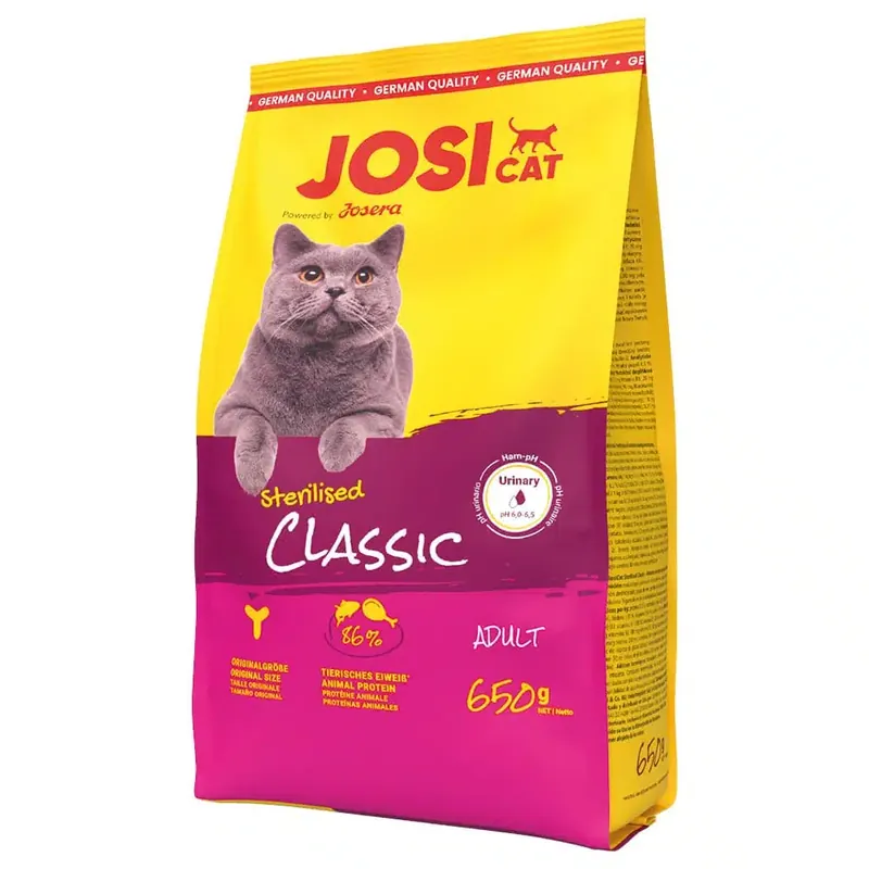 Storsäljare | JosiCat Sterilised Classic med lax – 650 g