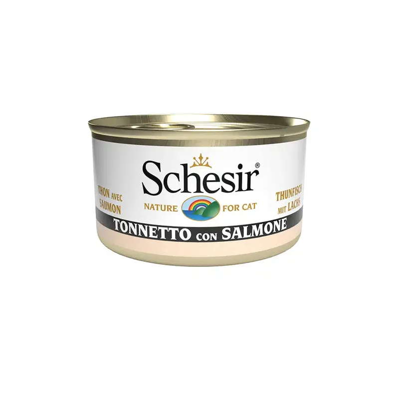 Precis tillagt - Schesir Tuna in Jelly 6 x 85 g – Tonfisk med lax