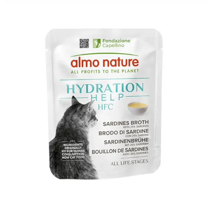 Lägg i varukorg | Almo Nature HFC Hydration Help 6 x 50 g – Sardinbuljong med sardiner