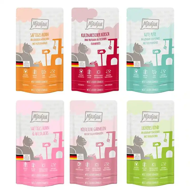 Mixpack MjAMjAM Quetschie 12 x 125 g – Mix (6 sorter) | Kan beställas online