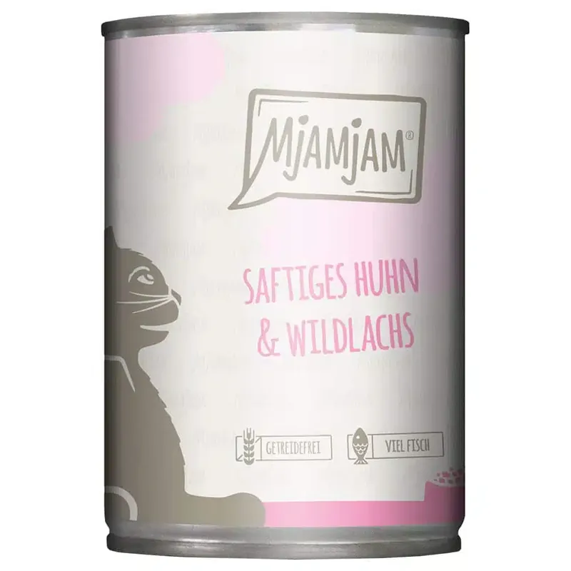Skynda dig - MjAMjAM 6 x 400 g – Saftig kyckling & vild lax