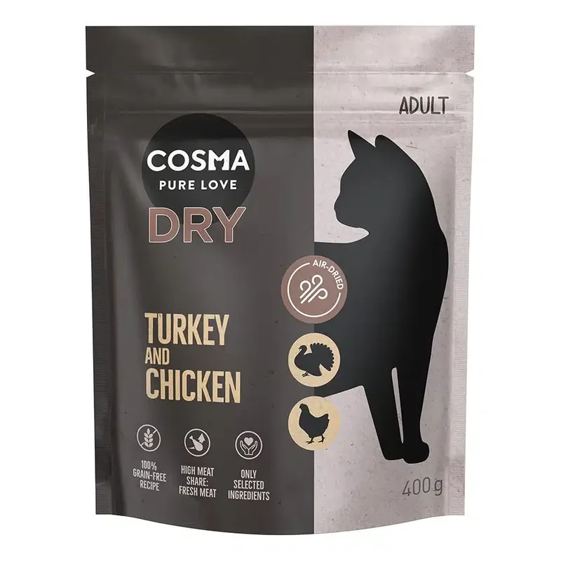 Ny lansering | Cosma torrfoder kalkon & kyckling – 400 g