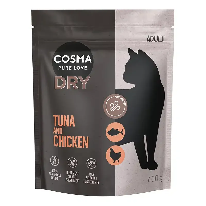 Nyligen lanserat | Cosma torrfoder tonfisk & kyckling – 400 g