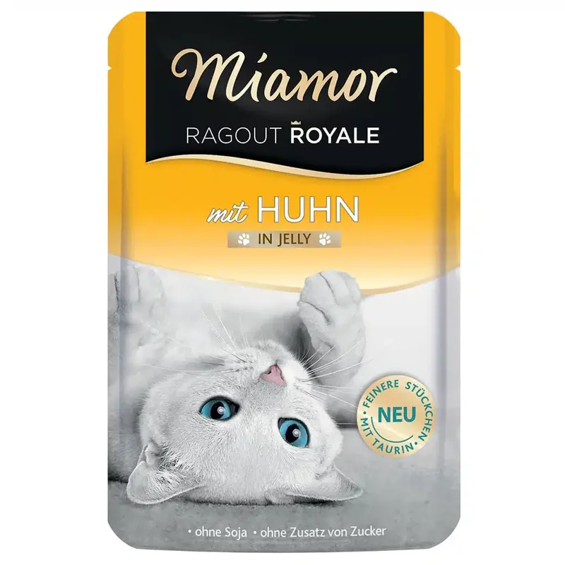 Nytt i sortimentet - Miamor Ragout Royale i gelé 22 x 100 g – Kyckling