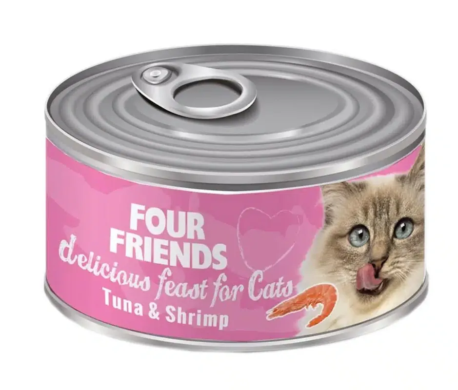 Våtfoder Tonfisk & Räkor för katt – 24 st x 85 g - Nästan slut