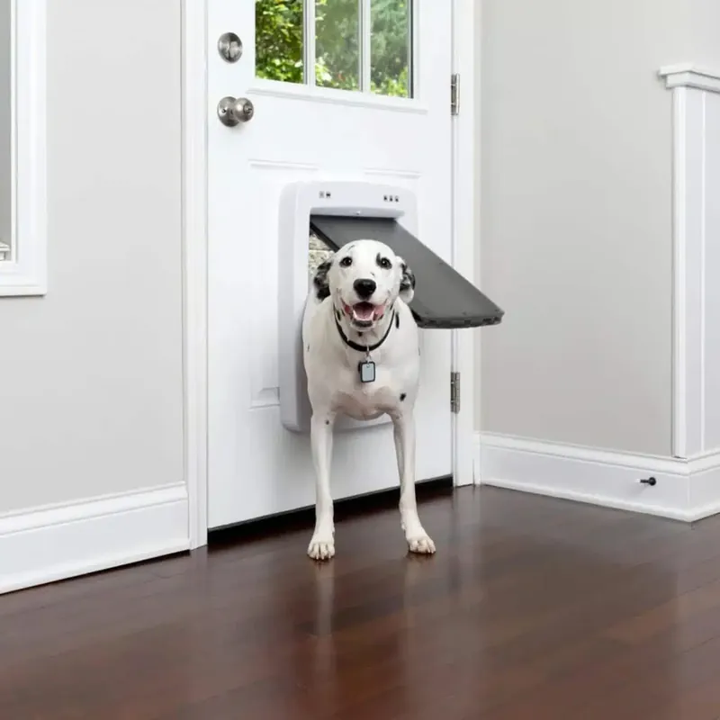 Husdjursdörr Smart Door, < 45 kg – Vit/Transparent | Mycket populär