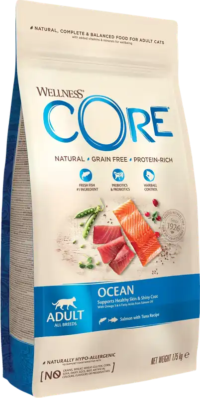 Tryggt köp - CORE Petfood Cat Adult Ocean Grain Free Salmon & Tuna Dry 1,75 kg