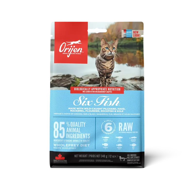 Orijen Cat Six Fish Grain Free – Dry Cat Food 340 g - Säker betalning