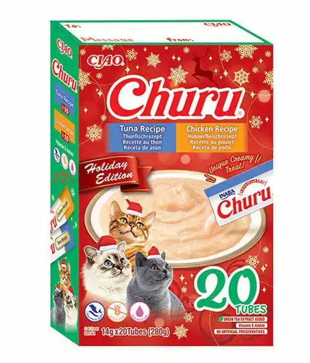 Prissänkt - Churu kattgodis JUL Presentbox