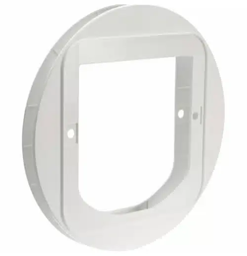 Tillverkarpris - Kattlucka Sureflap – monterings adapter (Färg Vit)