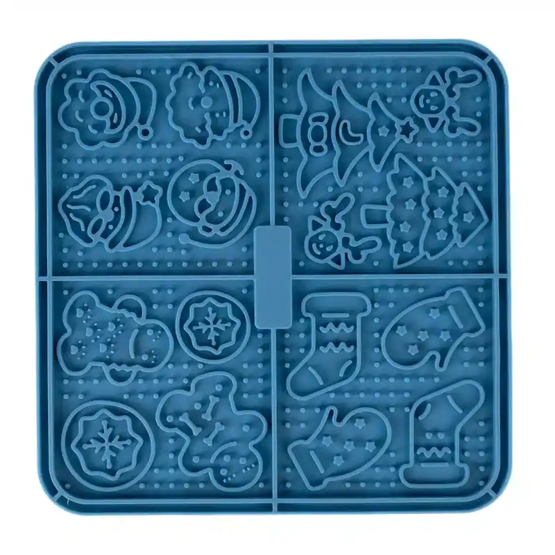 TIAKI slickmatta i juldesign – ca L 16 x B 16 x H 0,8 cm | Finns tillgänglig