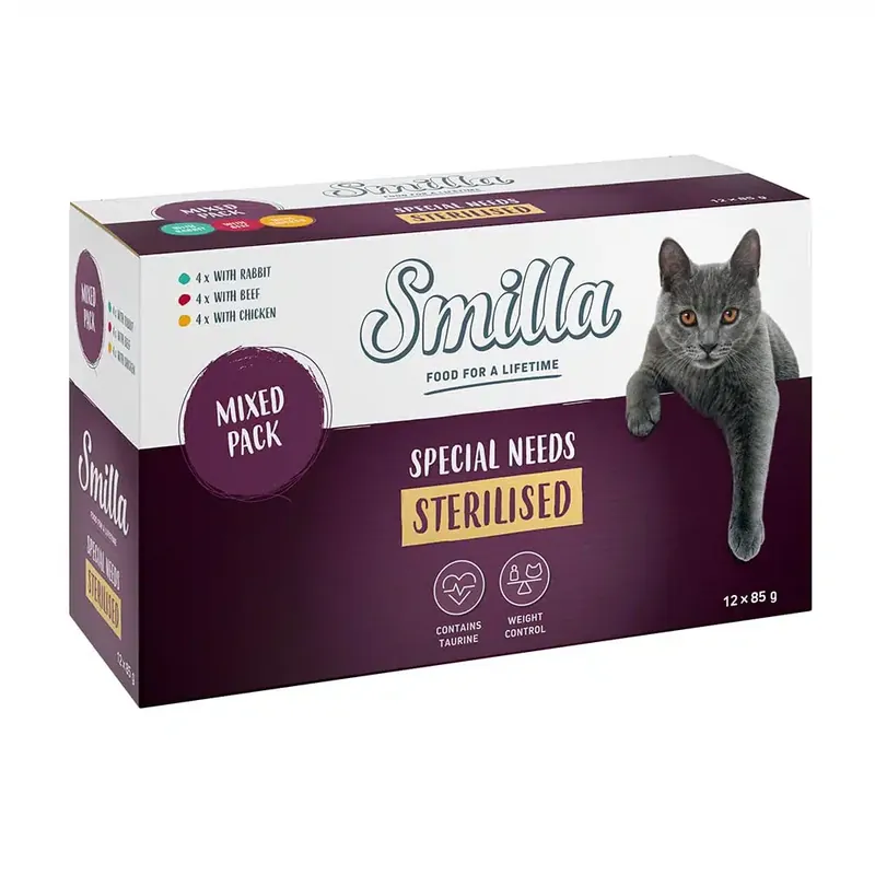 Smilla Sterilised Mix Pouch – 12 x 85 g | Få kvar i lager
