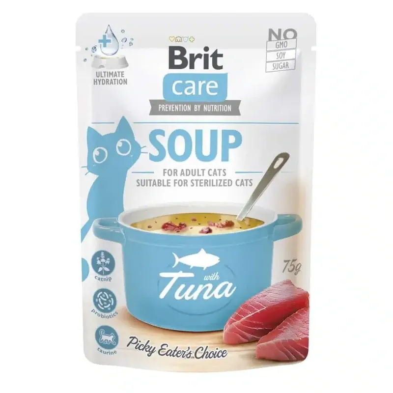 Brit Care Cat Soup tonfisk 75 g - Populär