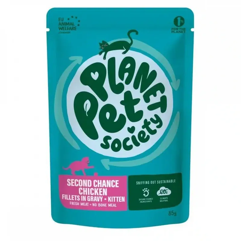 Missa inte - Planet Pet Society Cat Kitten Second Chance Chicken 85 g