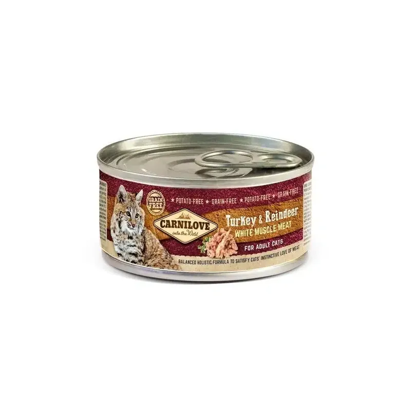 Nytt i webbutiken | Carnilove Cat Adult Turkey & Reindeer 100 g