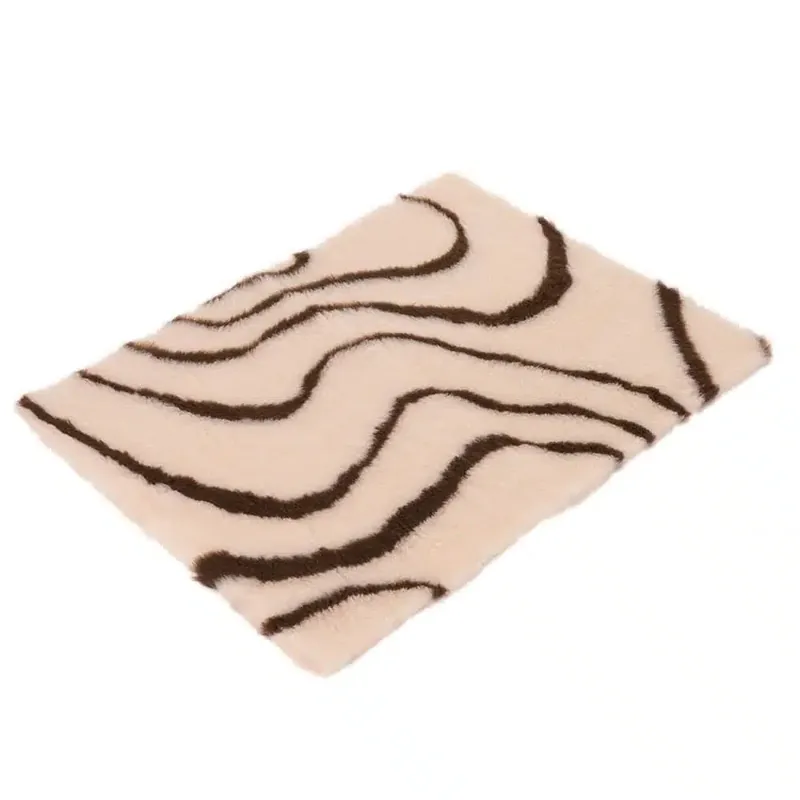 Vetbed® Isobed SL Wave kattfilt – creme/brun – L 100 x B 75 cm | Kundfavorit