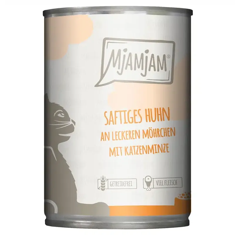 Gratis retur | MjAMjAM 6 x 400 g – Saftig kyckling med morötter