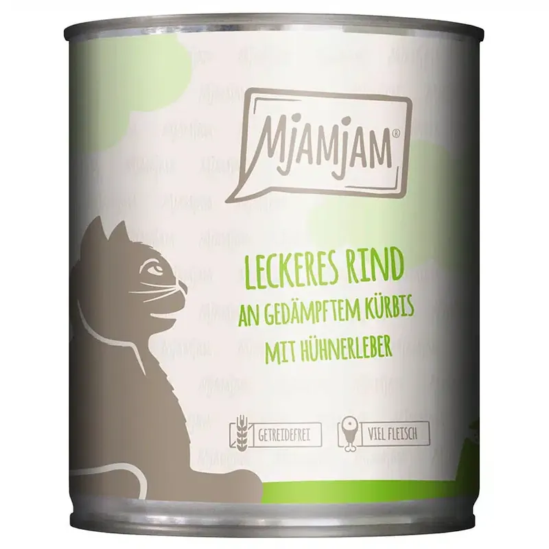 MjAMjAM 6 x 800 g – Läckert nötkött med ångkokt pumpa | Populär