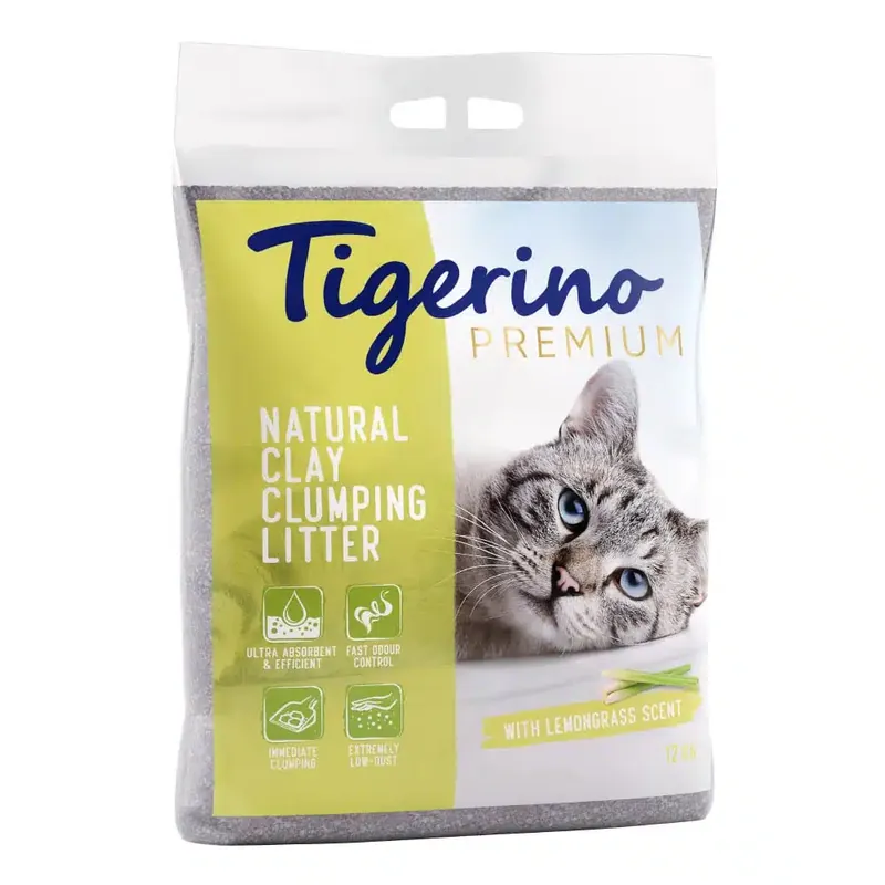Tigerino Canada Style / Premium kattströ – Lemongrass – 12 kg | Enkel retur