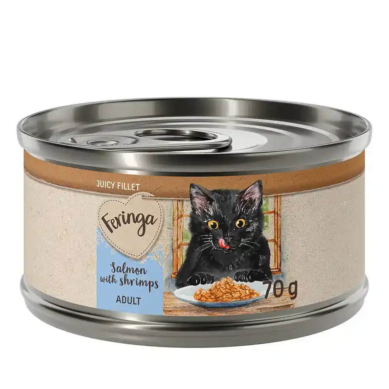 Ekonomipack Feringa Juicy Fillet 24 x 70 g – Lax med räkor - Toppsäljare