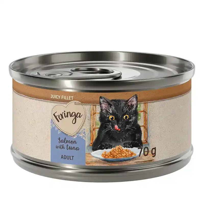 Ekonomipack Feringa Juicy Fillet 24 x 70 g – Lax med tonfisk | Finns nu