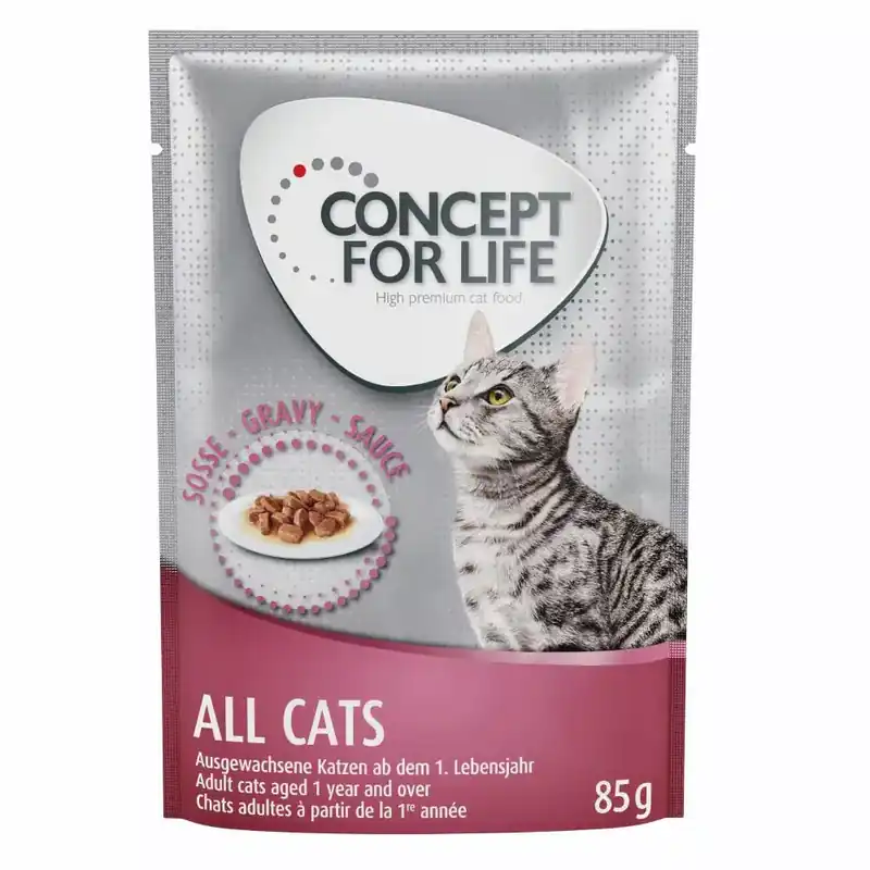 Concept for Life All Cats – i sås – 12 x 85 g | Lägg i varukorg
