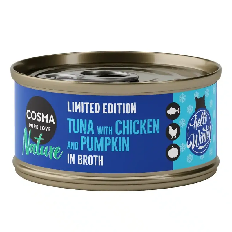 Cosma Winter Edition produkter till sparpris! – Nature tonfisk & kyckling med pumpa (6 x 70 g) | Passa på