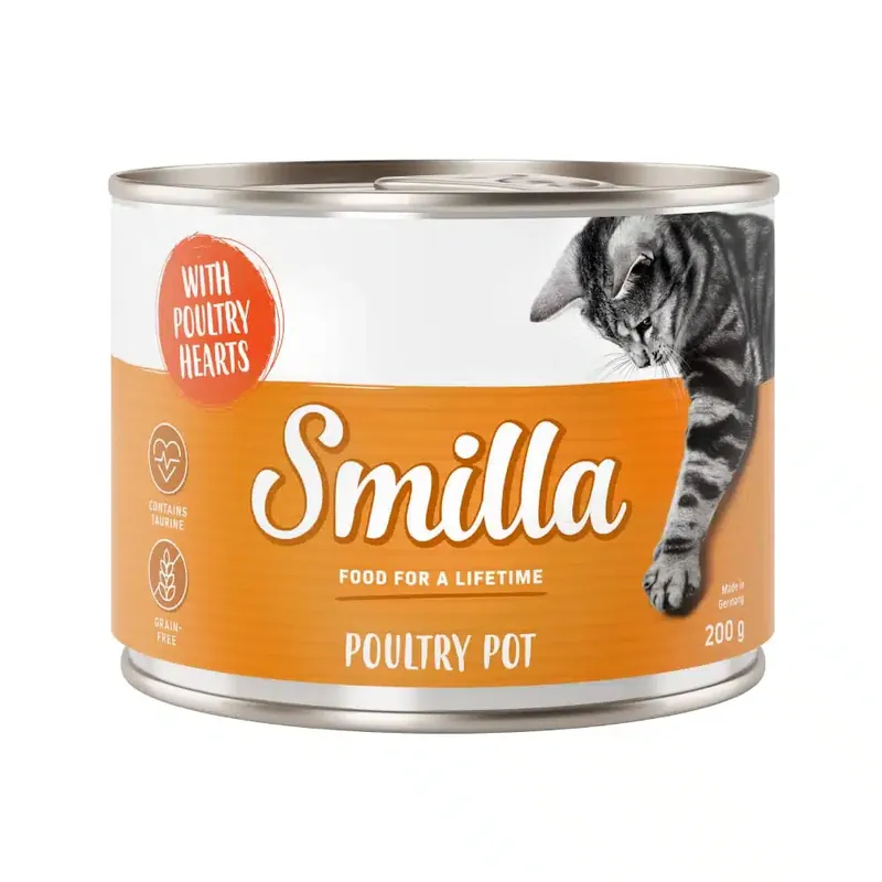 Smilla Poultry Pot 6 x 200 g – Mört fjäderfäkött med fjäderfähjärtan - Sista chansen