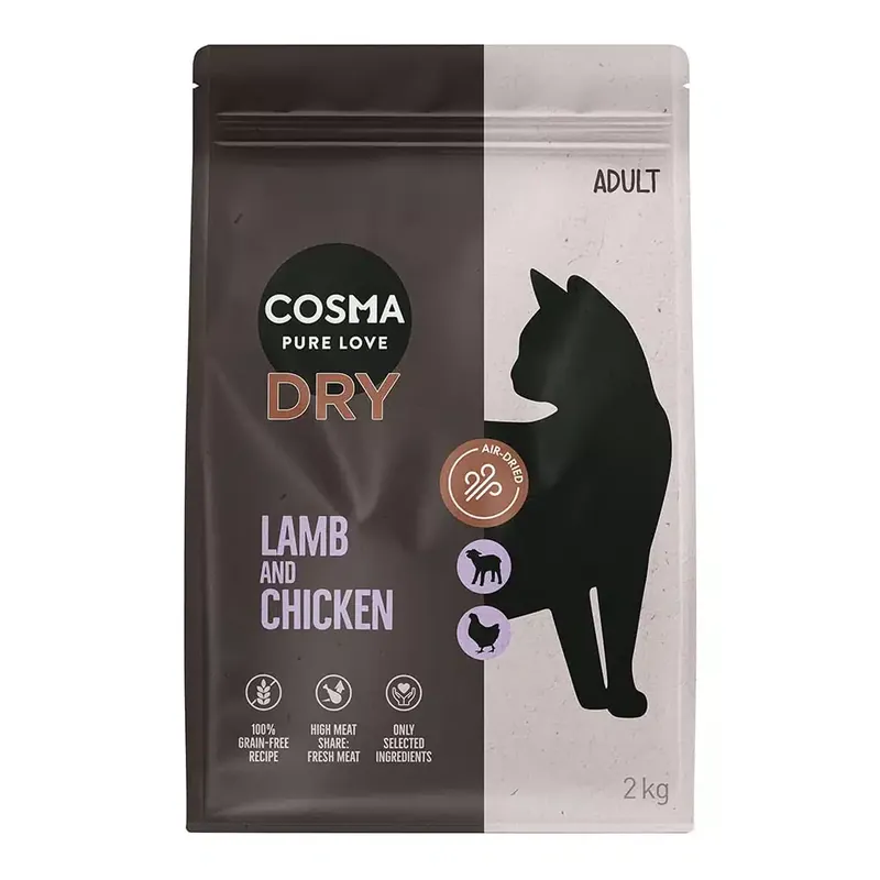 Cosma torrfoder lamm & kyckling – 2 kg - Kampanj