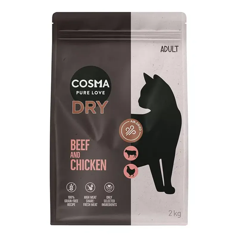 Cosma torrfoder nötkött & kyckling – 2 kg - Superpris