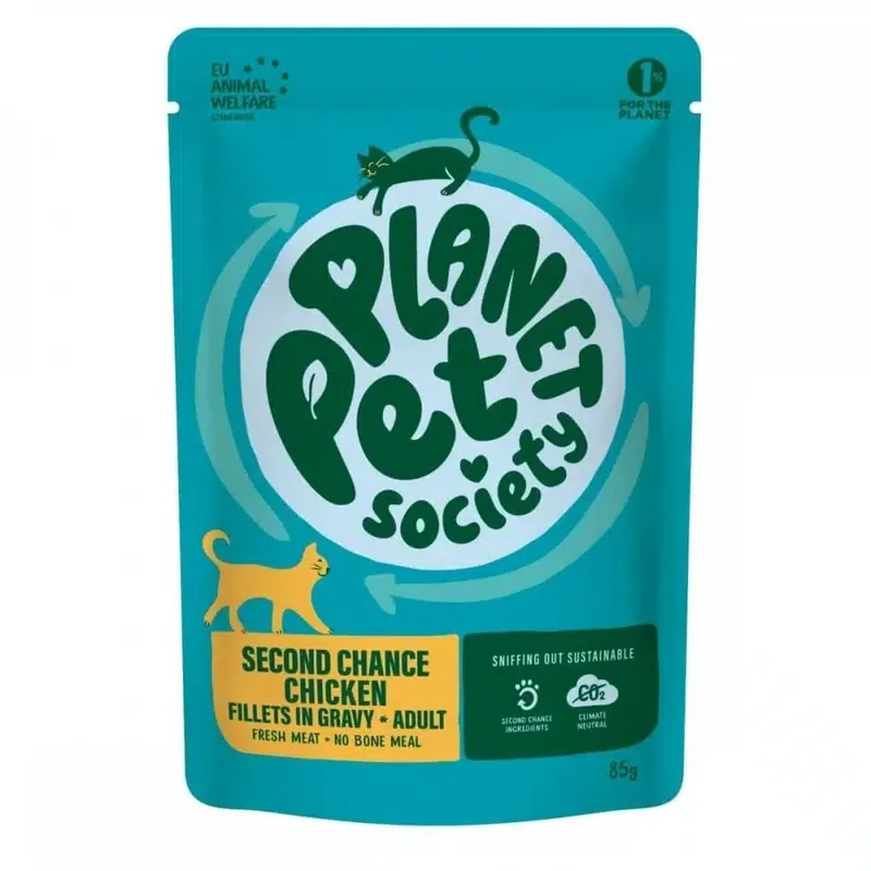Snabb leverans - Planet Pet Society Cat Adult Second Chance Chicken 85 g