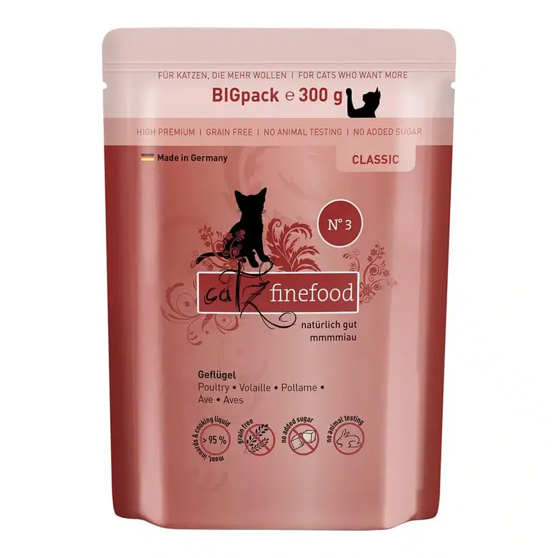 catz finefood 6 x 300 g – Fjäderfä - Fynd
