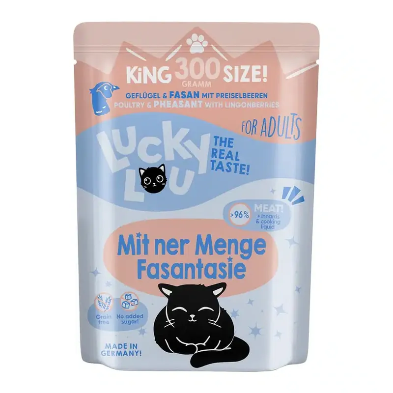 Försäljningssuccé - Lucky Lou Adult 6 x 300 g – Fjäderfä & fasan