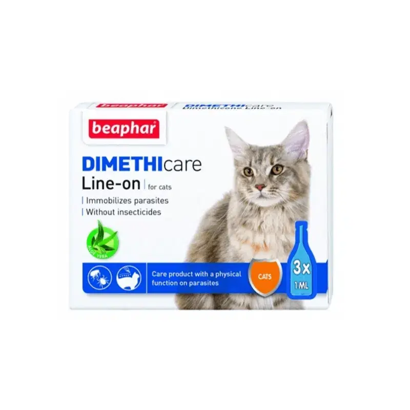 Nyligen lanserat - Beaphar Fästingmedel Dimethicare Line-on Katt