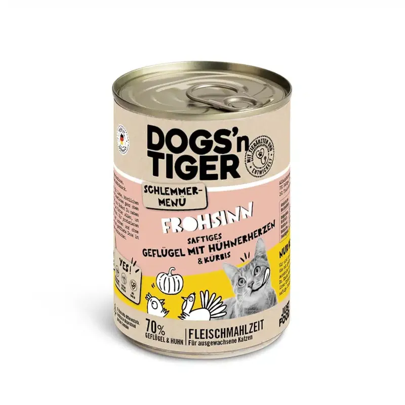 Sänkt pris - Dogs’n Tiger gourmetmeny 6 x 400 g – Fjäderfä med kyckling
