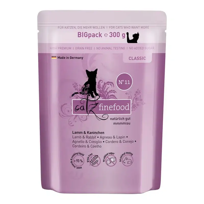 catz finefood 6 x 300 g – Lamm & kanin | Köp direkt