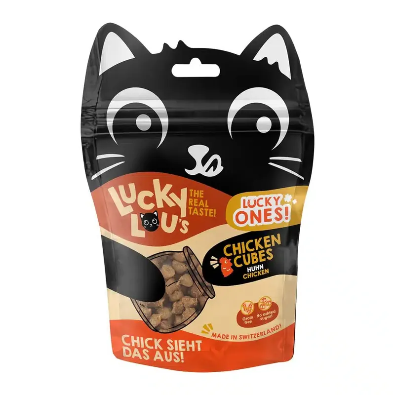 Enkel beställning | Lucky Lou Lucky Ones Cubes – 80 g kyckling