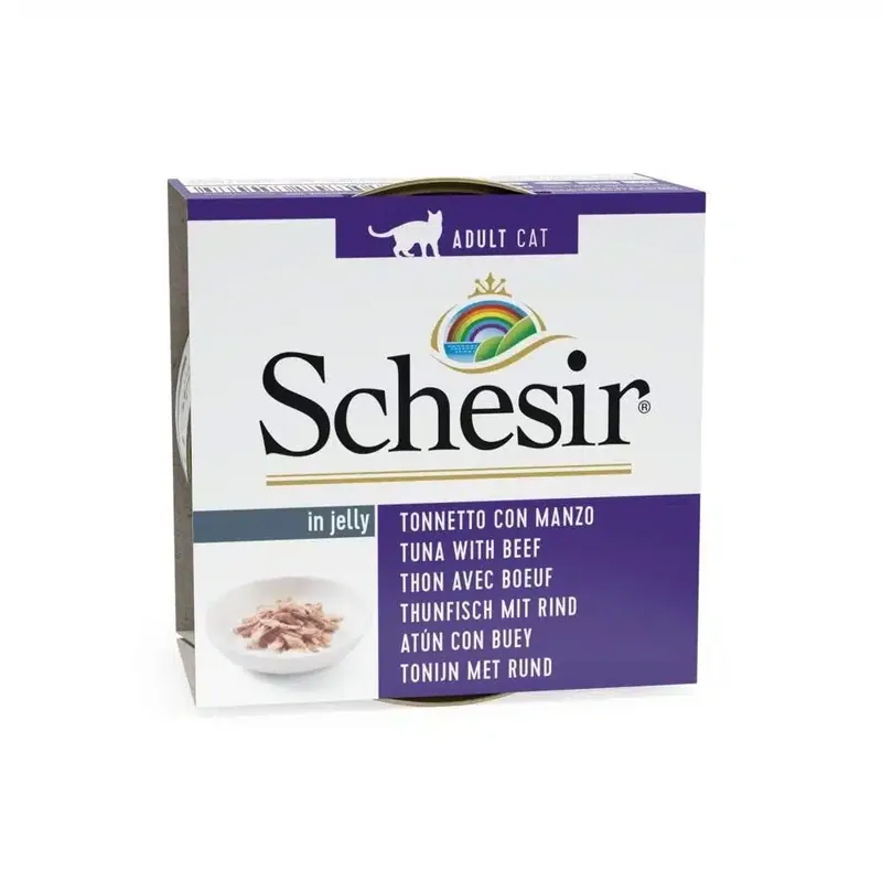 Superpris - Schesir Adult Tonfisk & Biff i Gelé 85 g