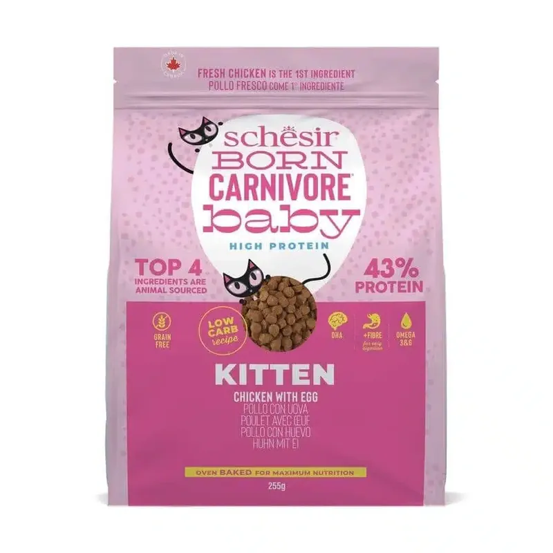 Prissänkt | Schesir Kitten Born Carnivore Kyckling & Ägg (1.25 kg)
