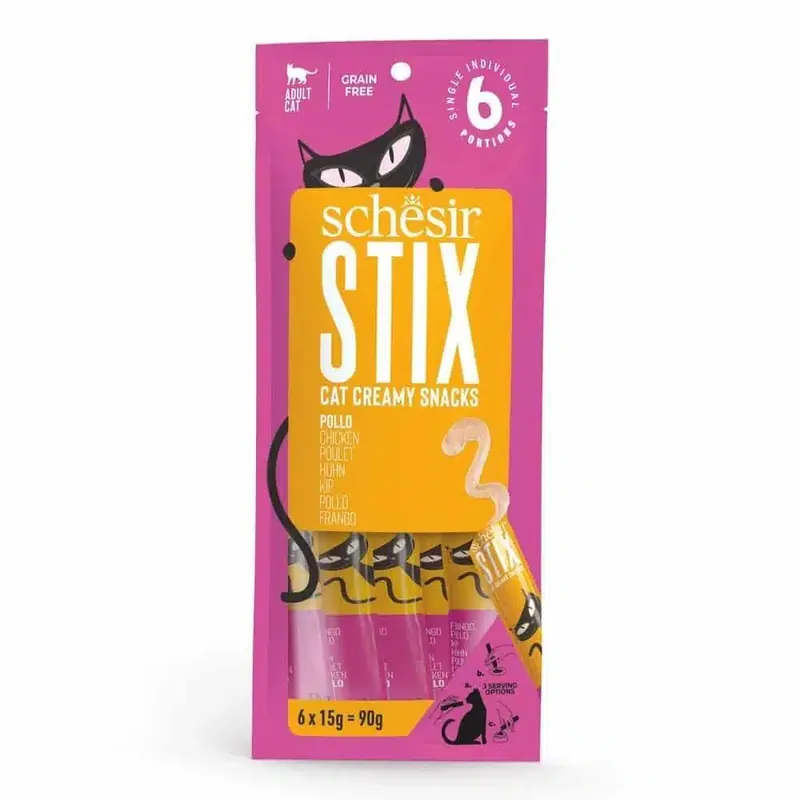 Schesir Cat Treat STIX Chicken - Missa inte erbjudandet