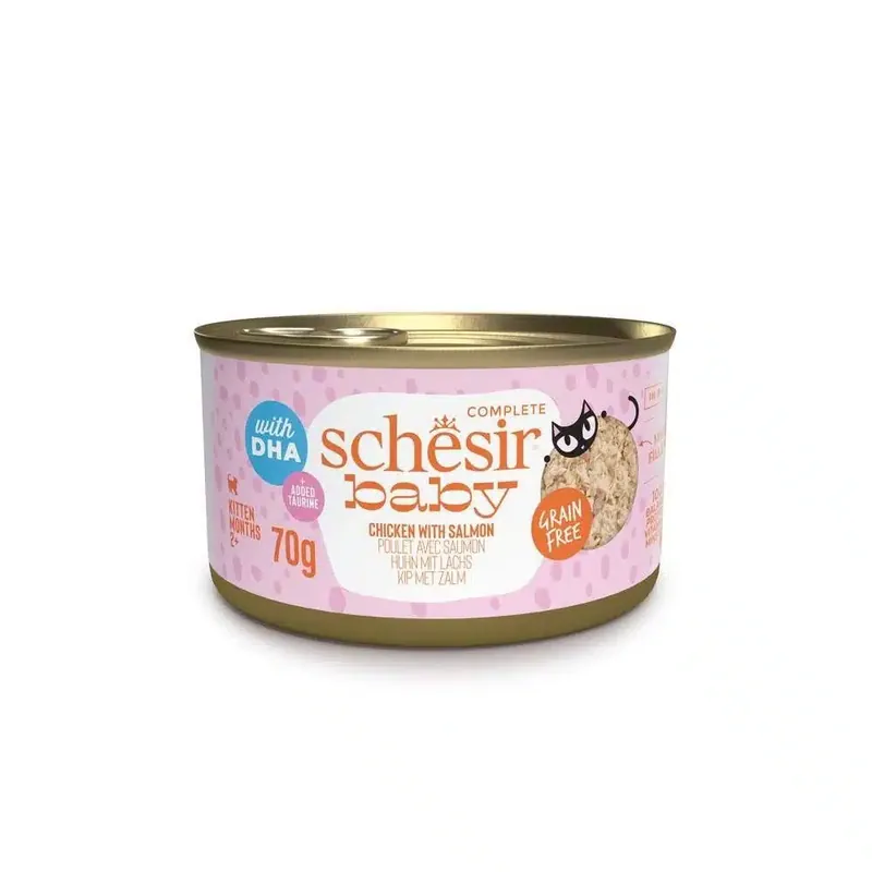 Schesir Kitten Baby Kyckling & Lax 70 g - Försäljningssuccé