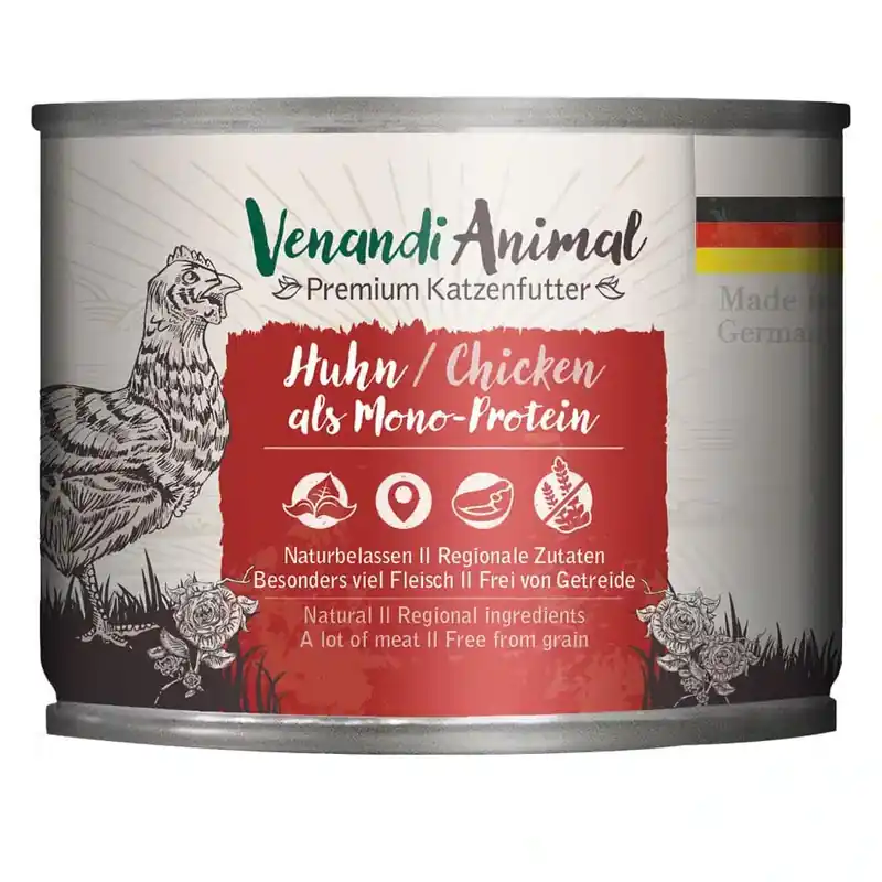 Kan beställas | Venandi Animal Monoprotein 6 x 200 g – Kyckling