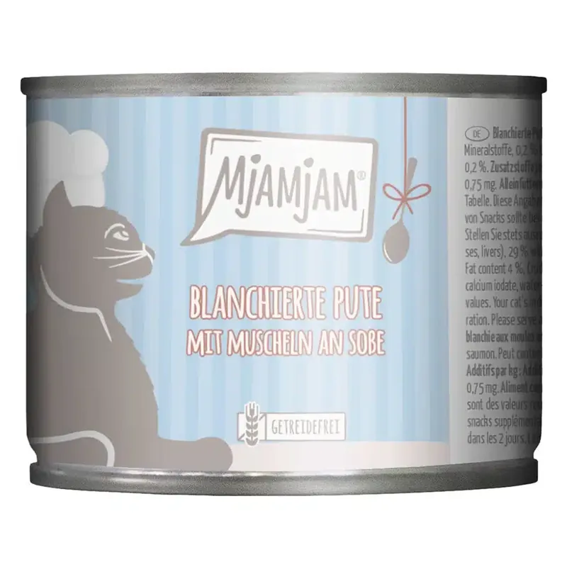 Storsäljare - MjAMjAM in Sauce 6 x 185 g – Blancherad kalkon med musslor