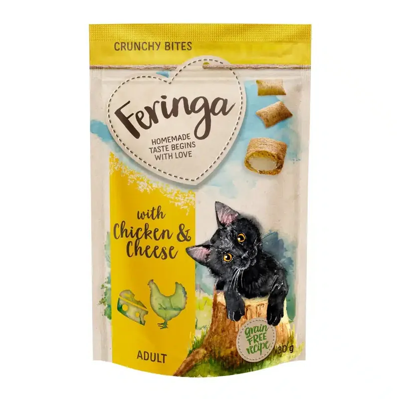 Feringa Crunchy Bites Kyckling & ost – 30 g | Trygg betalning