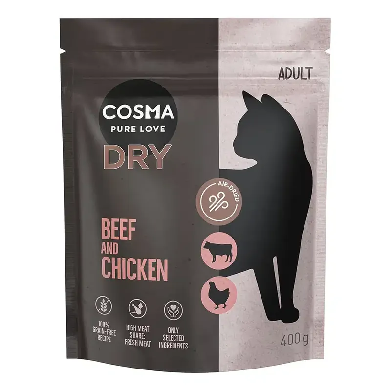 Ta chansen | Cosma torrfoder nötkött & kyckling – 400 g