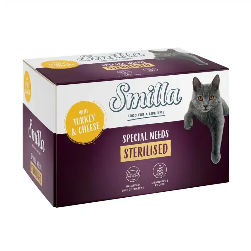 Smilla Sterilised portionsform 6 x 100 g – Kalkon & ost | Tryggt köp
