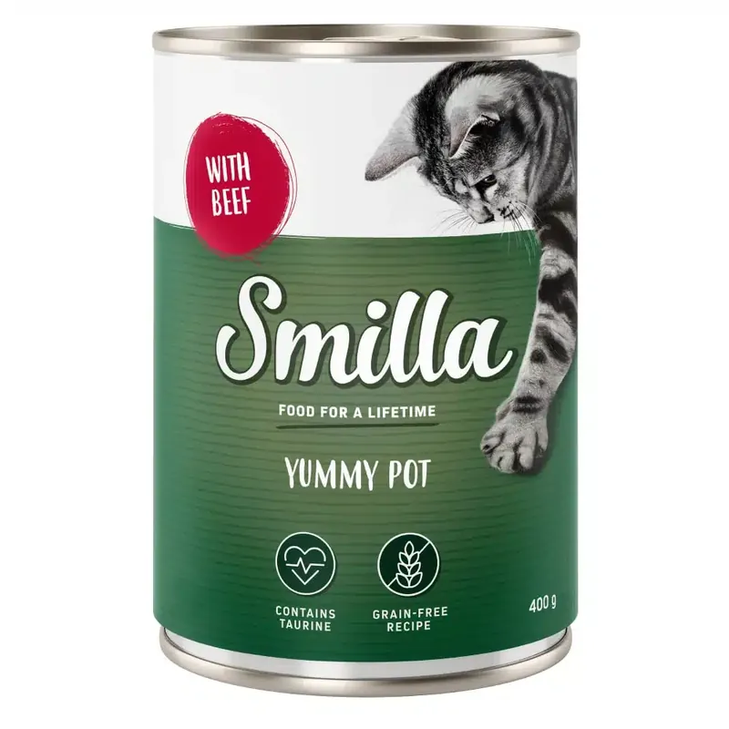 Smilla Yummy Pot 20 x 400 g – Nötkött - Premiumkvalitet