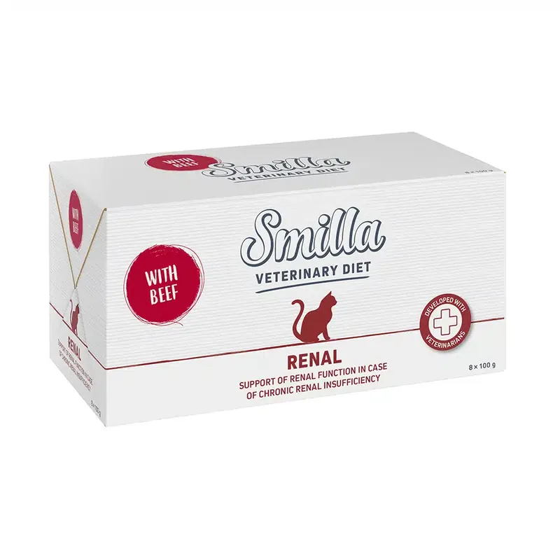Beställ online - Smilla Veterinary Diet Renal med nötkött – 8 x 100 g