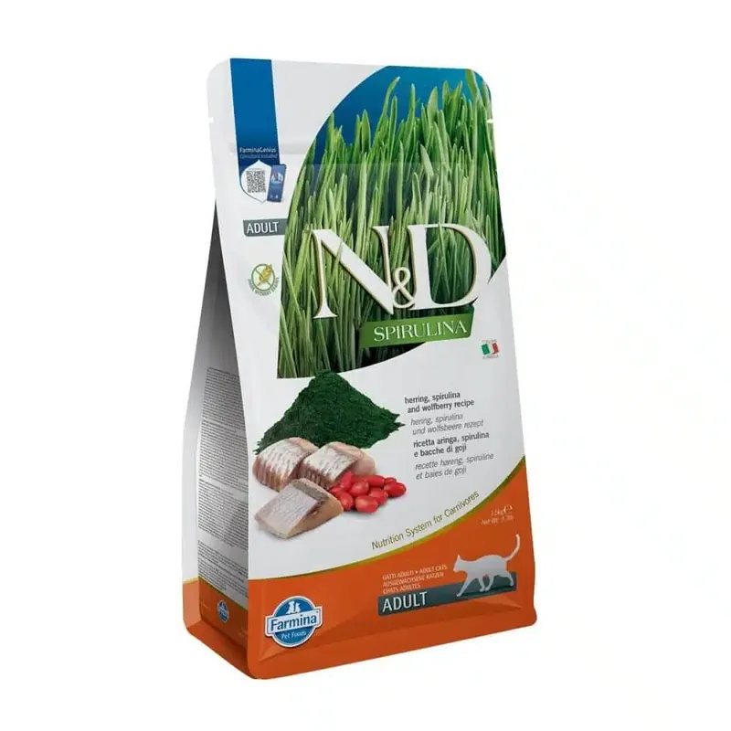Köp idag - Farmina N&D Cat Spirulina & Herring 1,5 kg
