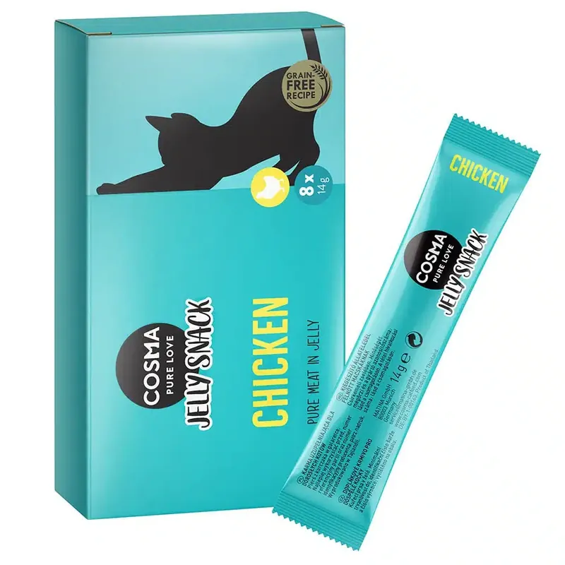 Cosma Jelly Snack 8 x 14 g – Kycklingbröst | Kanonerbjudande